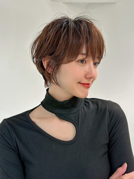 ロンドエニカ 大宮(Lond enika) グランマッシュ/細めハイライト/ショート/白髪ぼかし/前髪/大宮