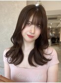 ＊レイヤーカット×ショコラアッシュ【新宿/韓国ヘア/小顔ヘア】