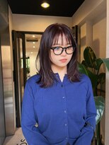 シーン(SCENE)&nbsp;[天神今泉/黒髪カタログ/クラゲヘアー/オリーブグレー]