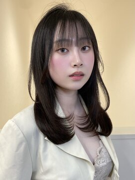 アイトーキョーエス 渋谷(AI TOKYO S) レイヤーカット/レイヤー/ミディアムレイヤー/グレージュ/