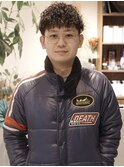 『波巻きスパイラルパーマ』刈り上げマッシュ/波巻きパーマ