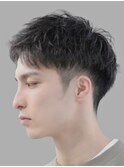 Haleニュアンスパーマスパイキーショートバーバーフェザーパーマ