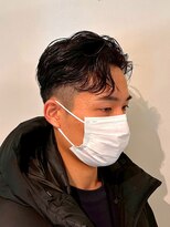 ハノン バイ リンクス 大宮(Hanon by LINKTH)&nbsp;メンズカット/刈り上げ/アップバングショート/ナチュラルパーマ