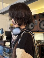 アンプラグド(unplugged)&nbsp;外国人風ウェーブボブパーマ／unplugged