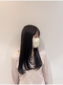韓国レイヤー/レイヤーカット/赤み消しカラー/オリーブカラー