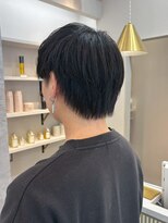 ポジ(poji) 切りっぱなしボブ 質感ストレート カット 顔まわり 艶髪