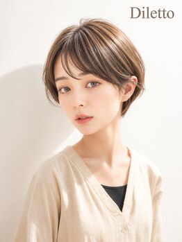 ディレット(DILETTO)の写真/[水戸駅スグ]再現性重視◎乾かすだけで決まるトレンドスタイルに！1mm単位で調整し、顔回りの印象UP☆