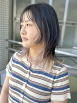 ロジェ(loje)&nbsp;20代30代40代 ミルクティーブロンドインナーカラー/ウルフカット