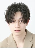 ミディアムセンターパートニュアンスパーマ