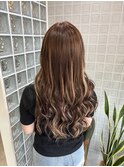 #プルエクステ#カラー#ハイライト