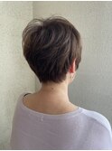 大人美人の丸みショート