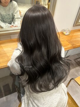 ソワ バイ ルシル(SOIE by Lucile) 暗髪 艶髪グレージュカラー 福島市