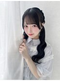 アイドルヘアアレンジロングツインテール