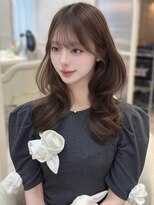 ボンドストーリーノヴァ(Bond Story nova) 小顔盛れシースルーバング×ショコラベージュ