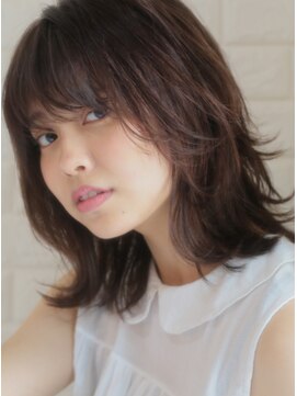 キース ヘアアンドメイク 恵比寿(kith. hair&make) 恵比寿kith.本田×ウルフカールセミディ