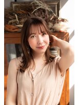 エラマ ヘアメゾン(elama hair maison)&nbsp;【elama】大人セミロング＋シースルーバング