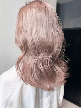 アルバム 渋谷パルコ(ALBUM) ピンクベージュ_チェリーブラウンフェミニンロング_ba401221