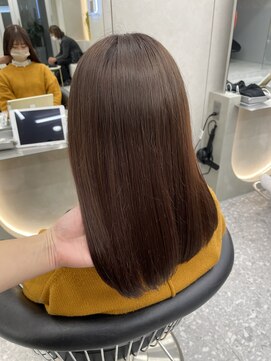 ロンド マーレ 天神大名店(Lond mare) イメチェン/チェリーブラウン/フェミニン/ダークアッシュ/束感