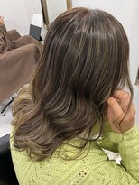 グラム 岡崎南店(gram)&nbsp;ハイライト＿ミルクティーブラウン＿立体感＿ブリーチ_36