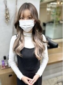 ディア(.eer) ハーフアップにもできるインナーカラー風エクステ80枚/心斎橋