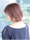 外ハネボブ/グラデーションカラー/ペールベージュ/秋葉原