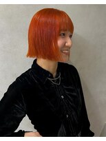 オンドバイサク(ondo by Saku)&nbsp;オレンジカラー/ハイトーンカラー/ダブルカラー/暖色カラー/20代