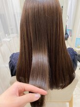 アンドットエス 銀座(and.S) ダークアッシュグレージュカラー　フェミニンロングブリーチなし