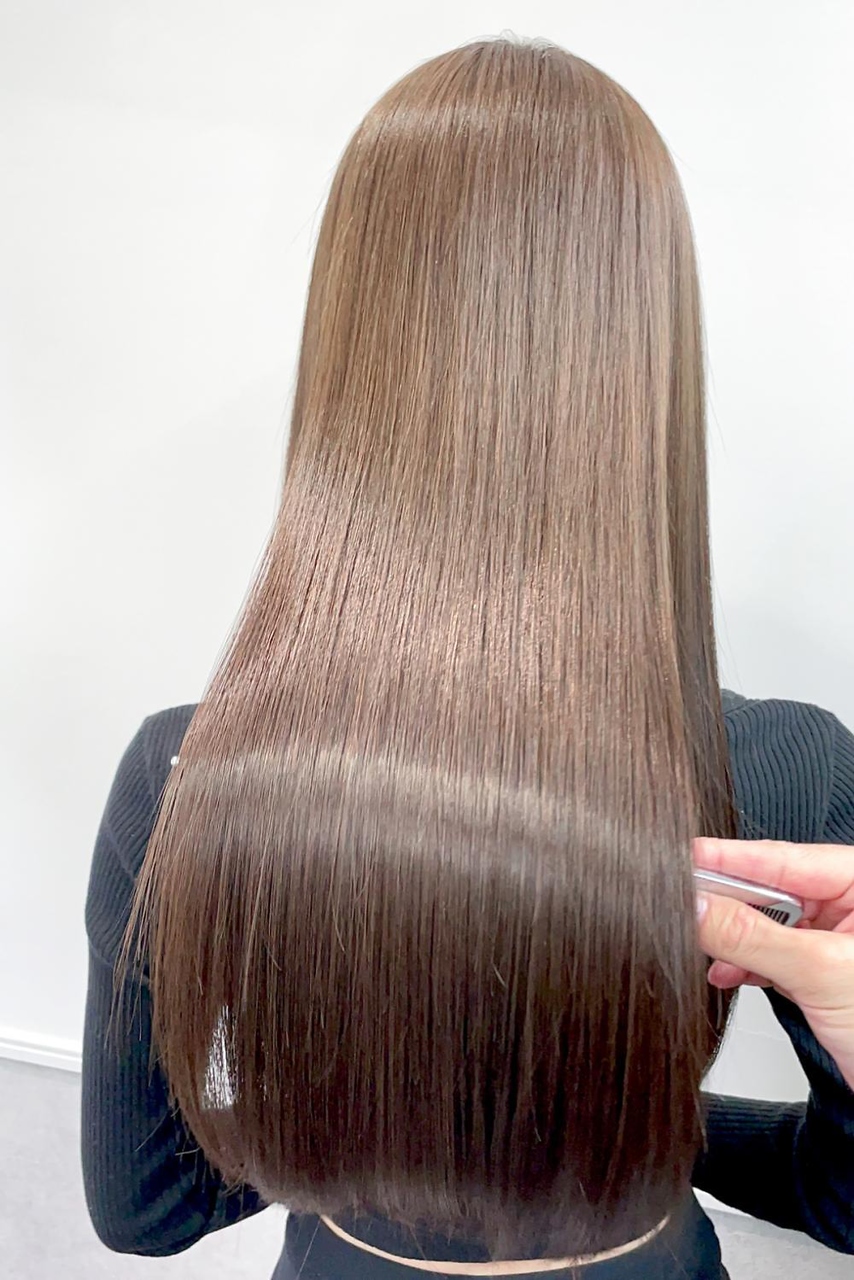 ヘアーズ ベリー 古川橋店(hairs BERRY) BERRYイメチェン美髪シンプルストレート艶感フルバング艶髪