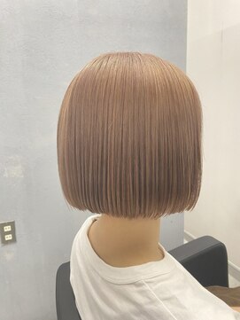 アオアクア バイ グルグル 小岩店(ao akua by GULGUL) 『ダブルカラー』ミルクティー×ボブ