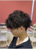 波巻き/ツイストスパイラルパーマ/メンズカット