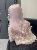 7859ラベンダーパープルハイトーンダブルカラーレイヤーカット