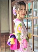 浴衣着付け&ヘアセット