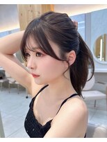 アフロートリノ(AFLOAT Leino)&nbsp;似合わせ顔まわり　前髪カット　結んで可愛いレイヤー