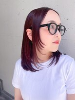 ローランド(Rowland)&nbsp;レイヤーカット☆ピンクカラー☆ブリーチなしカラー