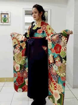 ヘアーサロン シュシュ(Hair Salon Chou Chou)の写真/成人式、卒業式、全ての着付け可能です。大切な日を華やかに彩る着付けは《Hair Salon Chou Chou》へ♪