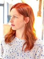 エカキラナ(eka kiranah)&nbsp;ライトオレンジカラー！ナチュラルミディースタイル！