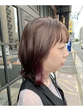 オーガニック アトリエ 大宮(organic+atelier) 20代30代40代大人かわいいセミロングレイヤー★インナー