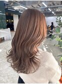 ブリーチなしカラー ラベンダーベージュ ベージュカラー