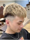 金髪クロップ[金髪/MEN’sカラー/フェード]