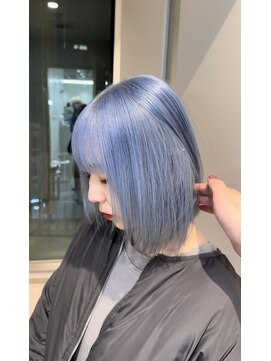 モニカ 原宿店(MONIQA) アッシュブルー