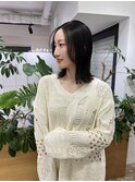 【OceanHair&Life田中愛梨】20代30代/切りっぱ/ダークブラウン