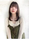 こなれミディアムヘア