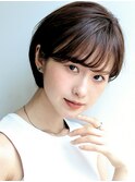 暗髪×ショートボブ