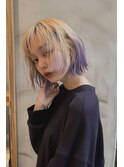 ボブ/ハイトーン/ブロンド/パープル/【lana hair新宿】