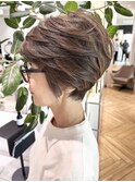 ミセスショートヘアボリュームアップ