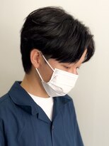 センターパートニュアンスパーマ韓国カルマパーマコンマヘア