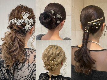 ハニーレーン(HONEY LANE)の写真/今流行りの韓国風やカチモリ、編みおろしなど、岐阜でヘアセットならHONEY LANEへ！ヘアセット1800円から♪