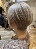ショート×ハイトーングレージュ