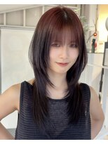 アクアオモテサンドウ(ACQUA omotesando) bハッシュカットロングレイヤーカットロングウルフレイヤー