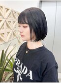 ミディアムヘア/暗めカラー/グランマッシュ/名駅y8